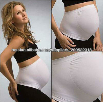 Le ventre de maternité sans couture antirayonnement réunit blanc/noir avec le nylon