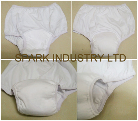 Dossiers lavables d'incontinence de coton respirable avec la protection de fixation pour des femmes